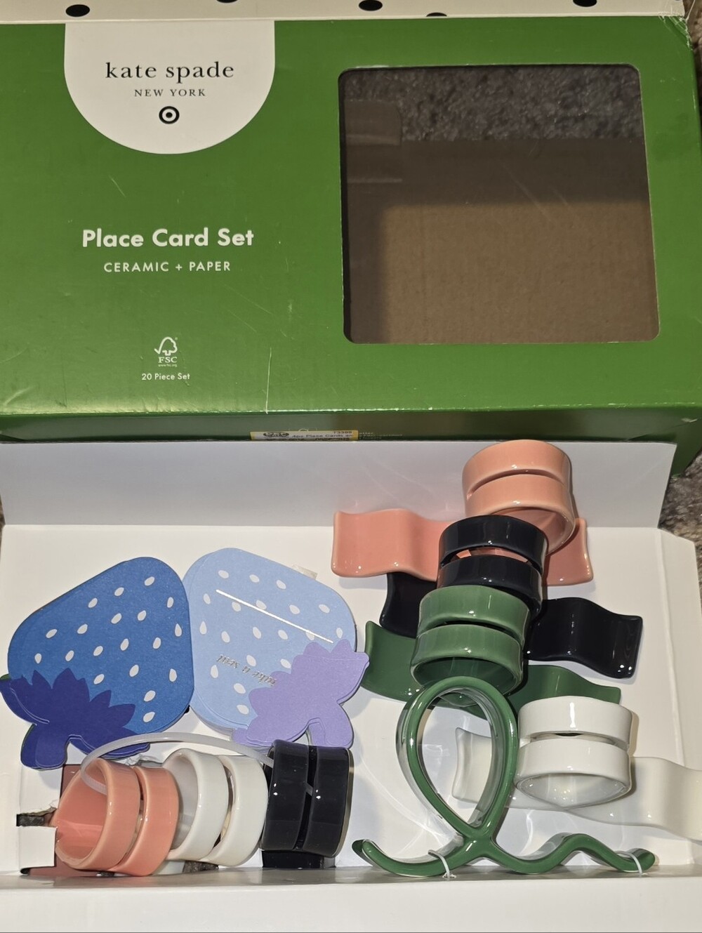 Kate Spade Place Card Set X2 - New